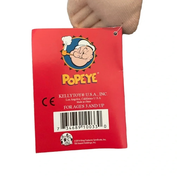 Popeye And Pals Olive Oyl Plush 17" Kelly Toys 2015 Classic Cartoon New With Tag - Picture 9 of 10
